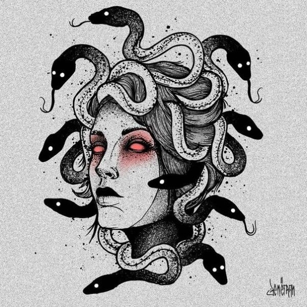 Медуза Горгона эскиз