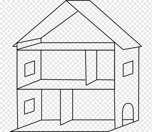 Раскраска кукольный домик