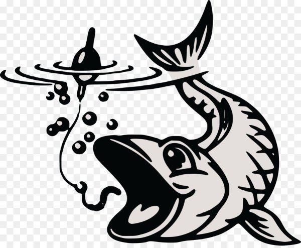 Трафареты рыб и рыбаков