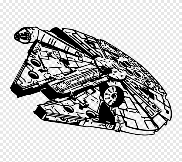 Star Wars Millennium Falcon вектор