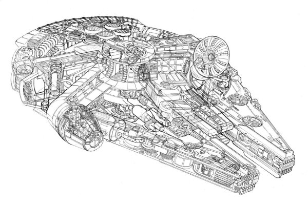 Millennium Falcon Cutaway