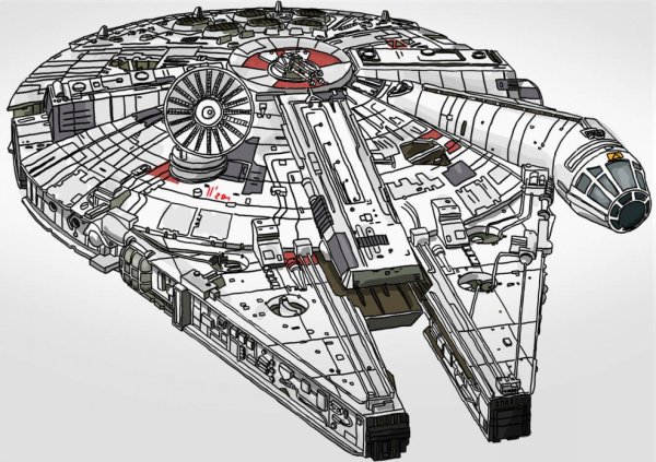 Сокол тысячелетия вектор