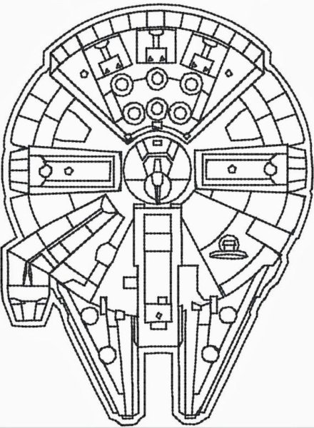 Star Wars Millennium Falcon чертеж