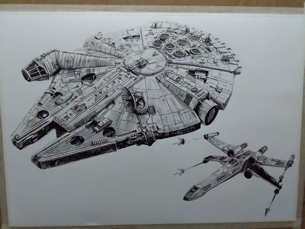 Сокол тысячелетия эскиз