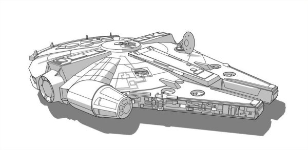 Десантный корабль Звездные войны раскраска