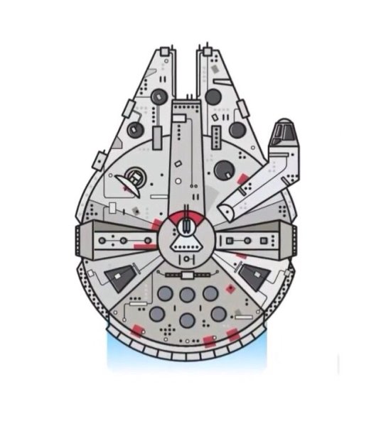 Сокол тысячелетия нарисовать