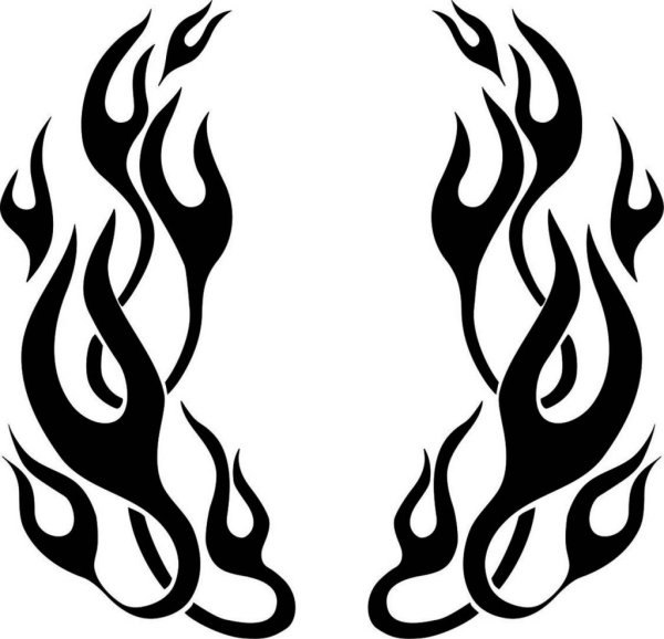 Белые языки пламени