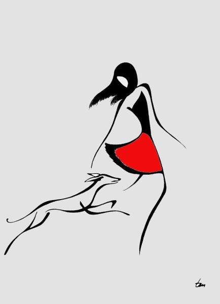 Художник Татьяна Марковцева - черно-белая Графика