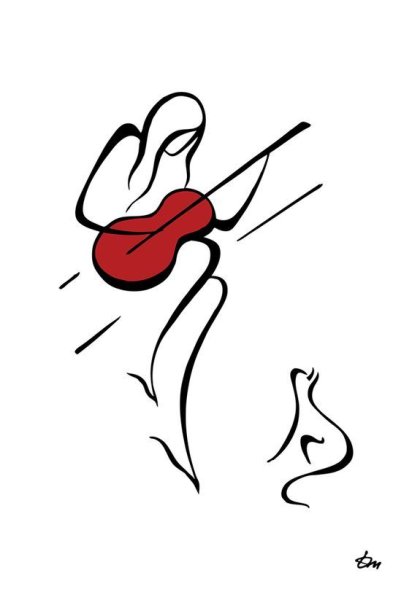 Музыкальные линии рисунок