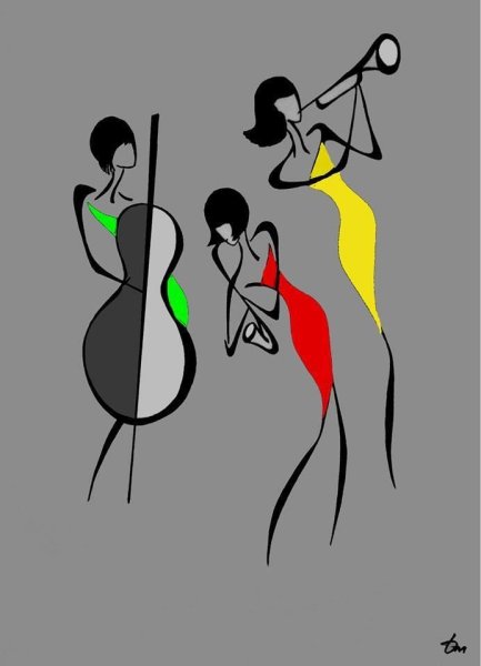 Силуэтная живопись Татьяна Марковцева картины