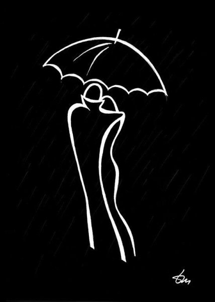 Рисунок человека линиями