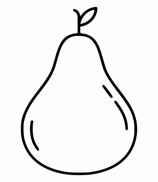Груша черно белая