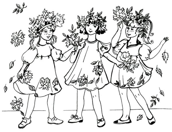 Раскраска пейзаж