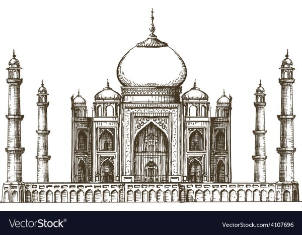 Тадж Махал гравюра