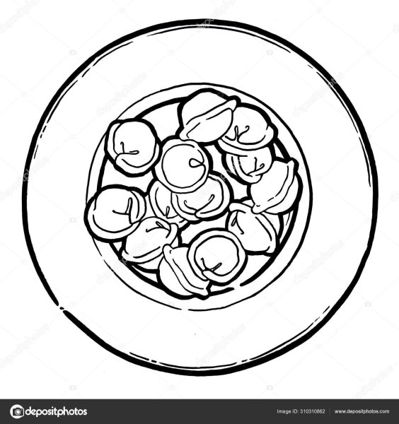 Тарелка пельменей