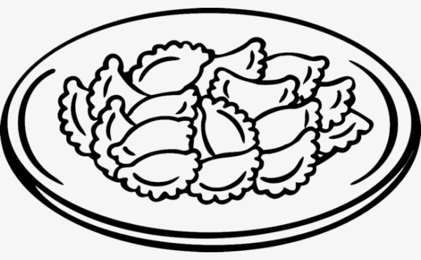 Вареники раскраска для детей