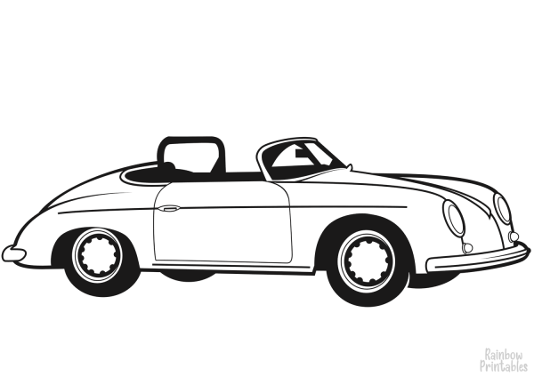Раскраска: кабриолеты