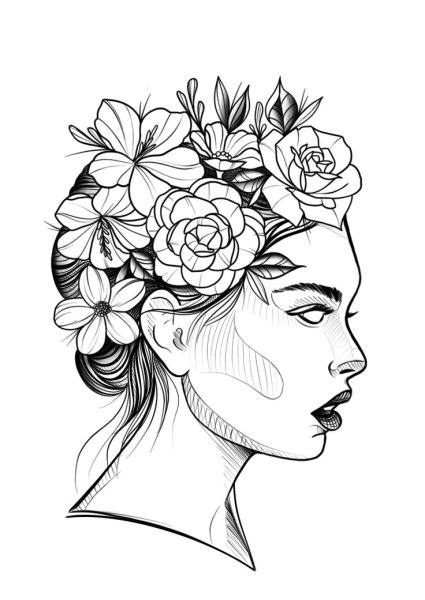 Черно белые арты