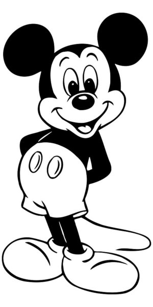 Микки Маус чер6нобелая