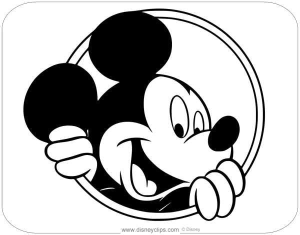 Mickey Mouse черно белый