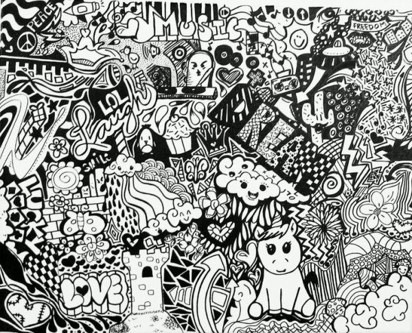 Черно белые картины для распечатки