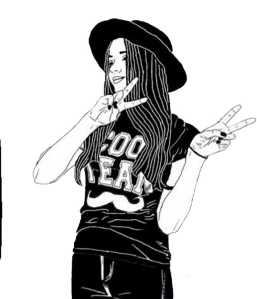 Девушка пацанка рисунок