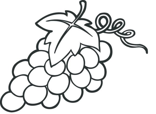 Трафарет виноград