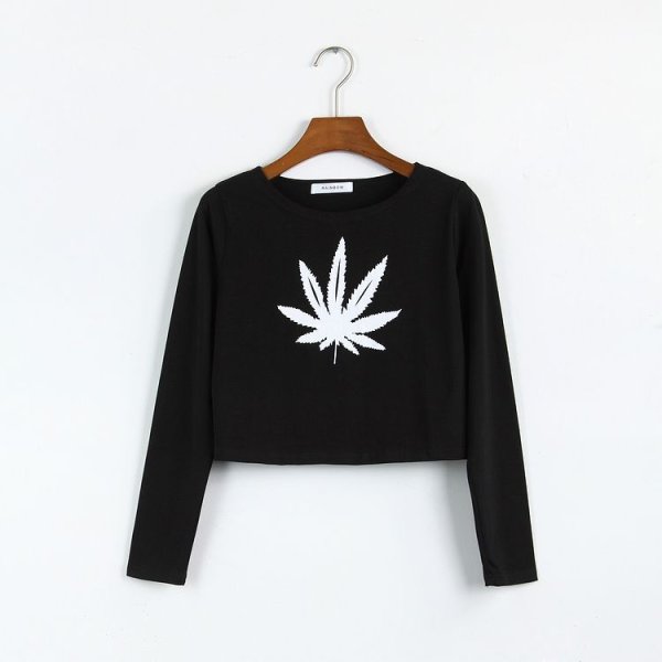 Кофта топик с длинным рукавом