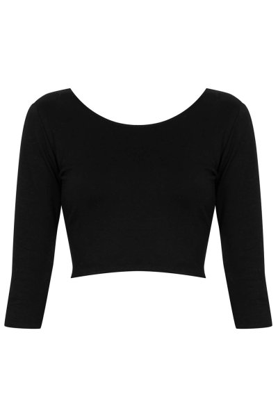 Черная кофта топ