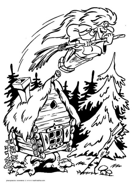 Баба Яга ступа избушка