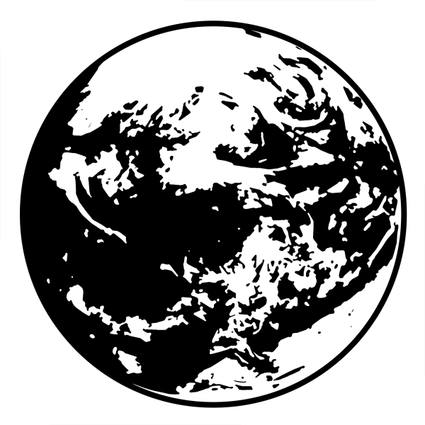 Земля чёрно белая