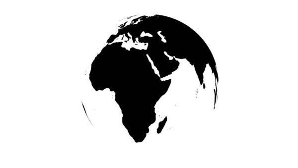 Планета земля черно белая