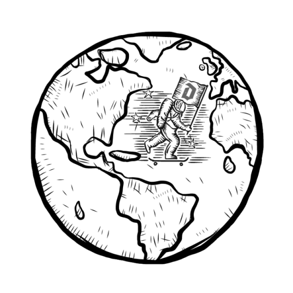 Земля карандашом