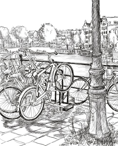 Скетчинг карандашом