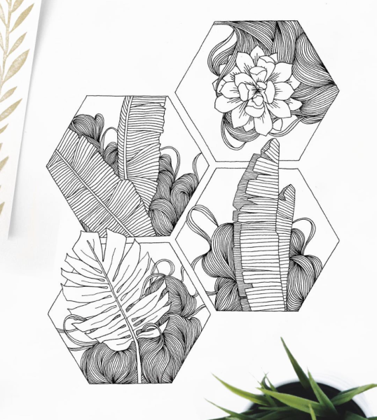 Стилизация растений в графике