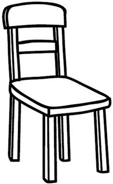 Стул контур сбоку