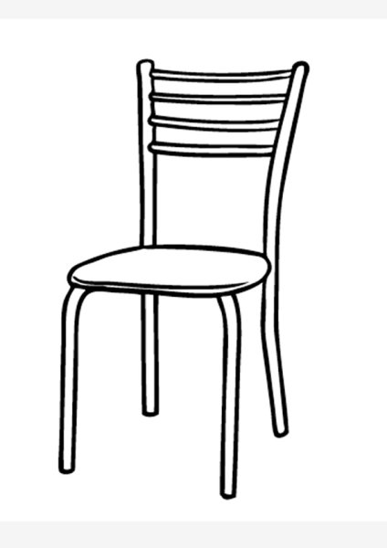 Стул трафарет