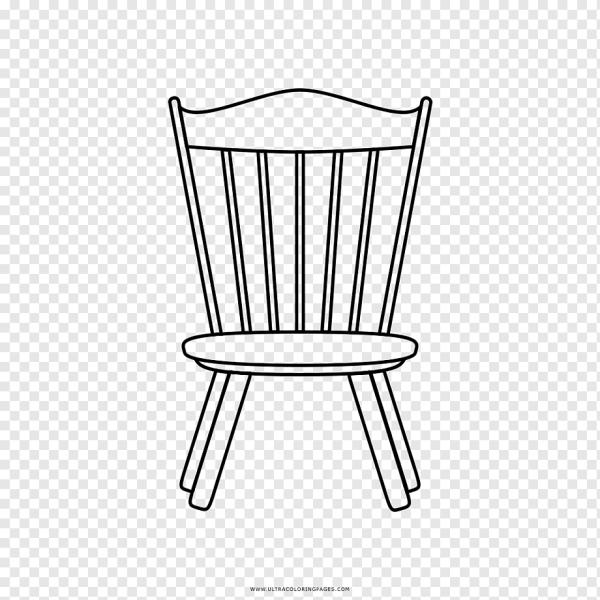 Стул сбоку вектор