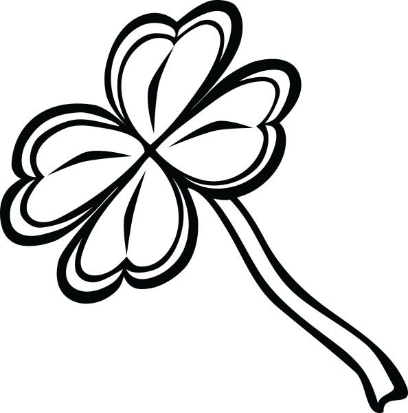 Лист клевера рисунок