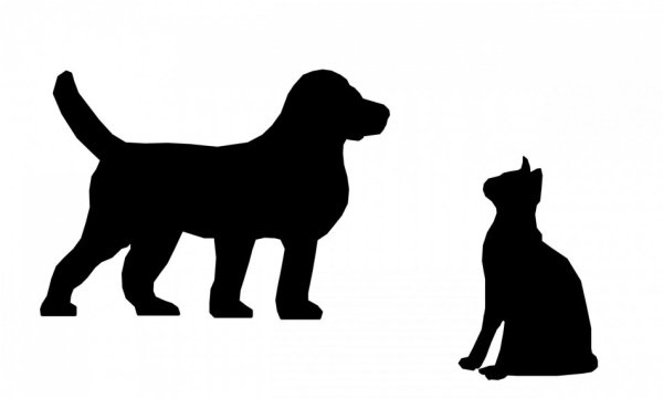 Силуэт собаки