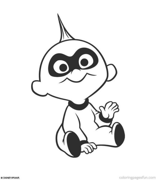 Раскраска Суперсемейка Джек Джек