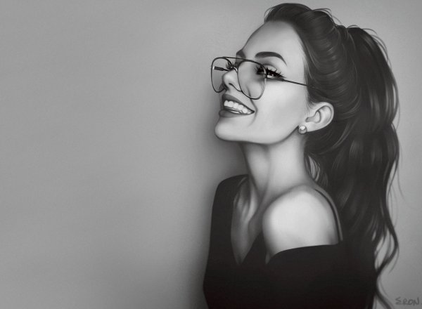 Девушка рисунок