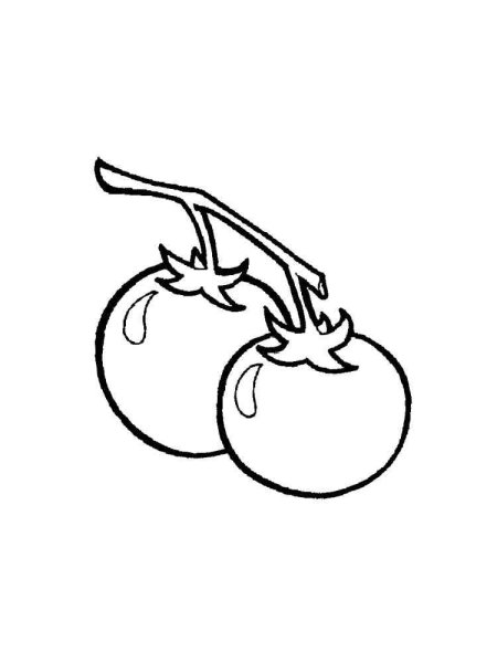 Раскраска. Овощи.