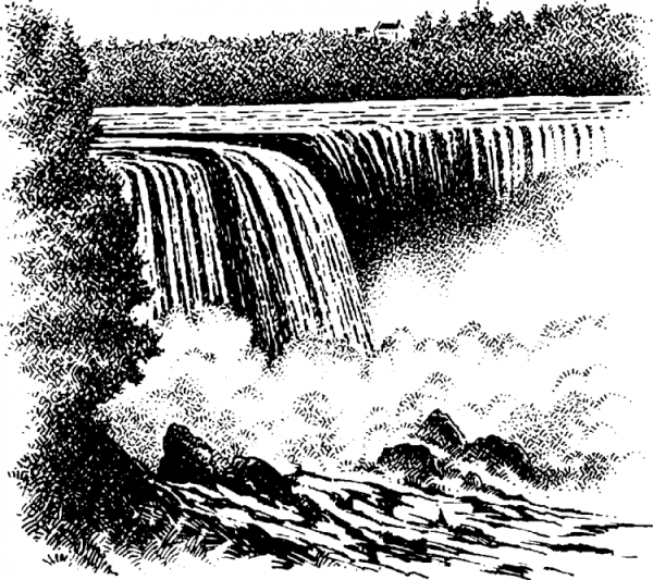 Водопад рисунок