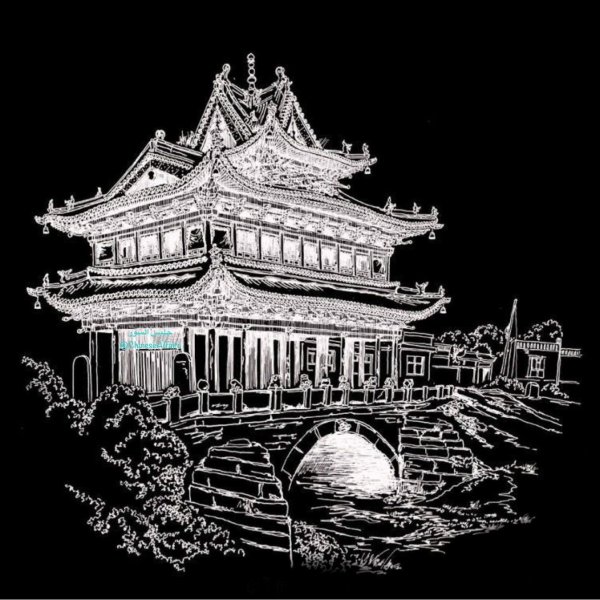 Векторные пейзажи в японском стиле