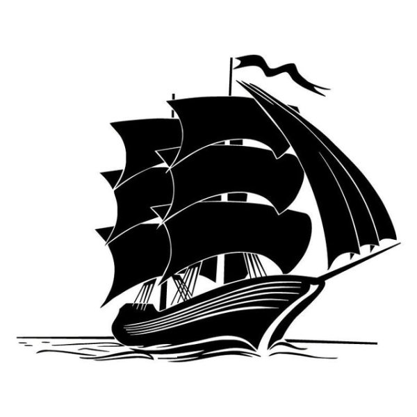 Парусник силуэт