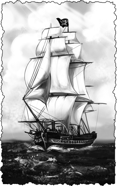 Корабль для гравировки