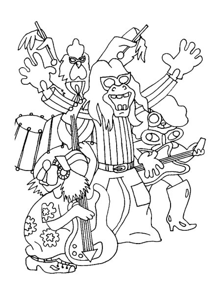 Bremenskie muzikanti Бременские музыканты raskraski