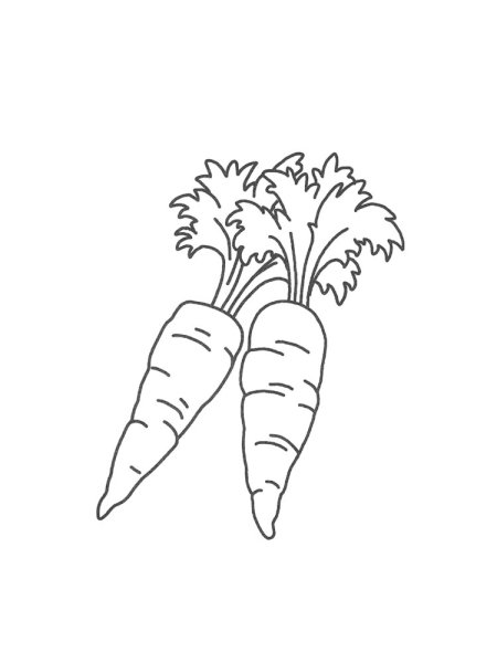 Морковка раскраска