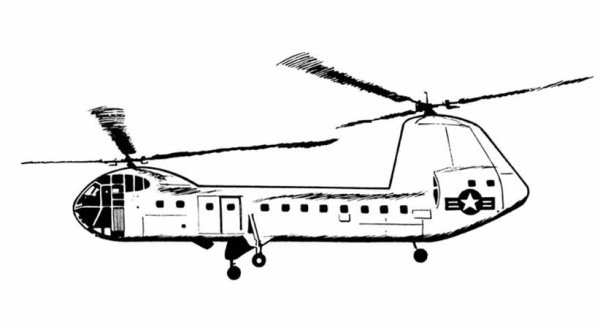 Boeing Ch-47 Chinook раскраска